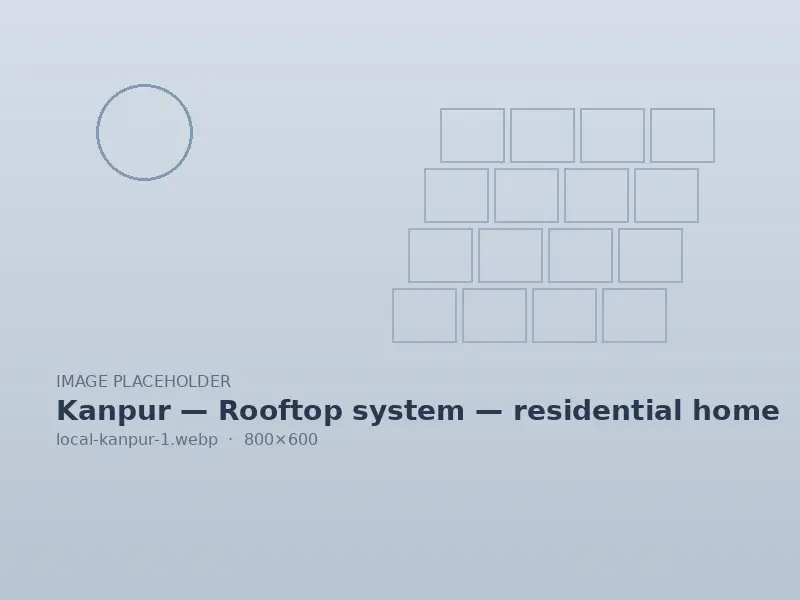 Rooftop system — residential home in Kanpur